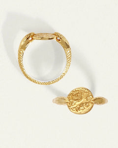 TEMPLE OF THE SUN: ARIA RING - GOLD VERMEIL
