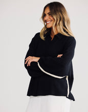 Load image into Gallery viewer, HOLIDAY: CLIFFSIDE SHIRT - BLACK W/-NATURAL
