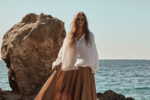 Load image into Gallery viewer, MAMAPAPA: VICKY COTTON MAXI SKIRT - CAMEL

