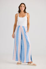 Load image into Gallery viewer, HOLIDAY: FLY AWAY PANT: BLUE MULTI STRIPE
