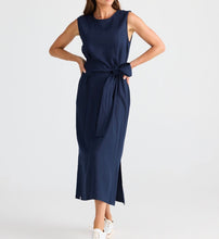 Load image into Gallery viewer, BRAVE &amp; TRUE: TURNING POINT DRESS - NAVY
