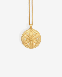 TEMPLE OF THE SUN: SEED OF LIFE NECKLACE - GOLD VERMEIL