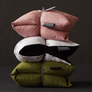 SALUS: ORGANIC LAVENDER & JASMINE HEAT PILLOW - OLIVE