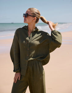 HOLIDAY: CLIFFSIDE SHIRT - OLIVE
