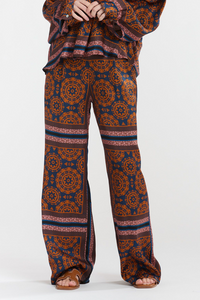 ITALIAN STAR: MONROE PANT - ORANGE/NAVY