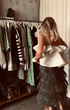 Load image into Gallery viewer, URBAN LUXURY: FRINGE AFFAIR SKIRT - KHAKI
