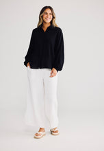 Load image into Gallery viewer, HOLIDAY: CLIFFSIDE SHIRT - BLACK W/-NATURAL

