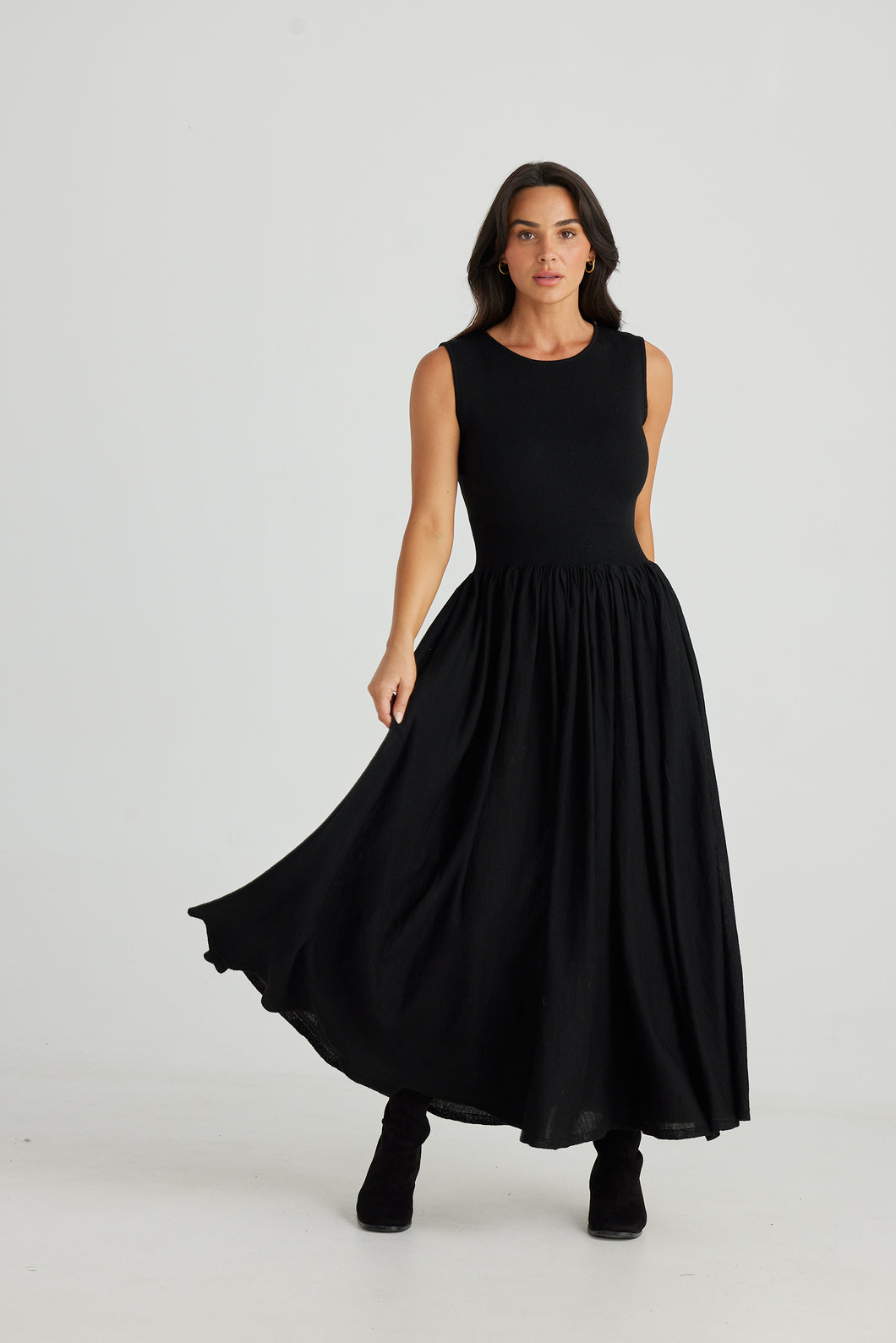 BRAVE & TRUE: MACEY DRESS - BLACK - SALE