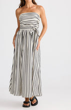 Load image into Gallery viewer, BRAVE &amp; TRUE: AVALON DRESS - BLACK STRIPE
