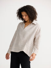 Load image into Gallery viewer, SHANTY: WANDER LONG SLEEVE TOP - NATURAL STITCH
