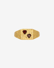 Load image into Gallery viewer, TEMPLE OF THE SUN: VENUS SIGNET RING - GOLD VERMEIL
