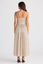 Load image into Gallery viewer, BRAVE &amp; TRUE: AVALON DRESS - CHOCOLATE POLKA DOT
