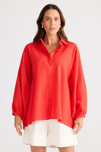 Load image into Gallery viewer, BRAVE &amp; TRUE: MONTY SHIRT - POPPY RED
