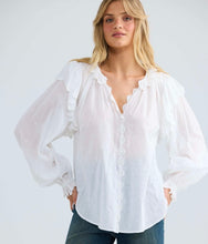 Load image into Gallery viewer, TALISMAN: SHILOH BLOUSE - WHITE
