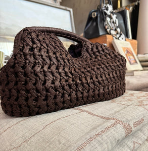 MISS MOSS: JULIETTE CLUTCH - CHOCOLATE