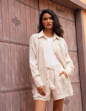 Load image into Gallery viewer, TALISMAN: BODHI SHIRT-NATURAL STRIPE
