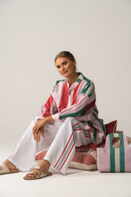 Load image into Gallery viewer, FOUND BY TWO:  LUISA PANT - WHITE WITH SIDE STRIPE
