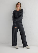 Load image into Gallery viewer, HOME LOVE: STILLNESS KNIT TOP - CHARCOAL
