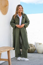 Load image into Gallery viewer, THE ITALIAN CARTEL: SILLABARE TRENCH - JUNIPER/OLIVE
