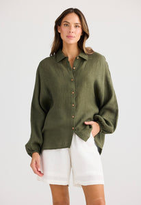 HOLIDAY: CLIFFSIDE SHIRT - OLIVE