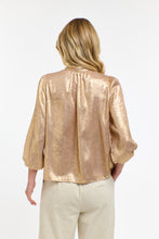 Load image into Gallery viewer, 365 DAYS: SUMMER PUSSY BOW TOP - HONEY GOLD
