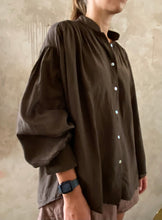 Load image into Gallery viewer, MAMAPAPA: MILANO BLOUSE - CHOCOLATE
