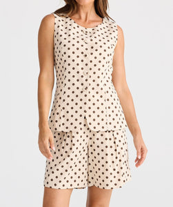 BRAVE & TRUE: EDEN SHORT - CHOCOLATE POLKA DOT
