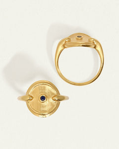 TEMPLE OF THE SUN:ATHENA RING - GOLD VERMEIL