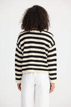 Load image into Gallery viewer, SHANTY : KEO KNIT NATURAL WITH BLACK STRIPE
