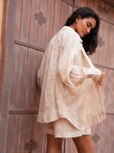 Load image into Gallery viewer, TALISMAN: BODHI SHIRT-NATURAL STRIPE
