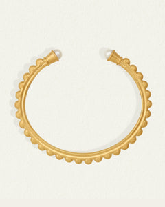 TEMPLE OF THE SUN: ROMA CUFF - GOLD VERMEIL