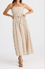 Load image into Gallery viewer, BRAVE &amp; TRUE: AVALON DRESS - CHOCOLATE POLKA DOT
