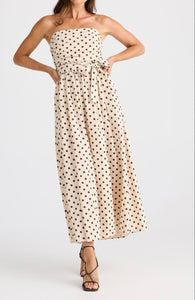 BRAVE & TRUE: AVALON DRESS - CHOCOLATE POLKA DOT
