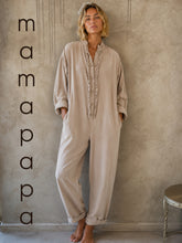 Load image into Gallery viewer, MAMAPAPA: CRUNCH CORD JUMP SUIT - SHELL
