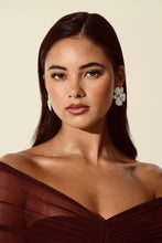 Load image into Gallery viewer, PRISCILLA FLORAL DIAMANTE EARRINGS
