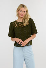 Load image into Gallery viewer, 365 DAYS: IVY EMBROIDERED TOP - KHAKI FLORAL
