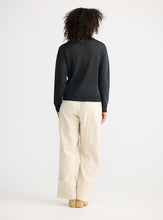 Load image into Gallery viewer, SHANTY: TIERRA KNIT TOP - CHARCOAL
