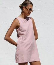 Load image into Gallery viewer, MOSS: BOBBY SHIFT DRESS- BABY PINK
