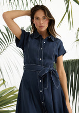 Load image into Gallery viewer, HOLIDAY: CORDELIA DRESS - NAVY
