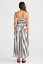 Load image into Gallery viewer, BRAVE &amp; TRUE: AVALON DRESS - BLACK STRIPE

