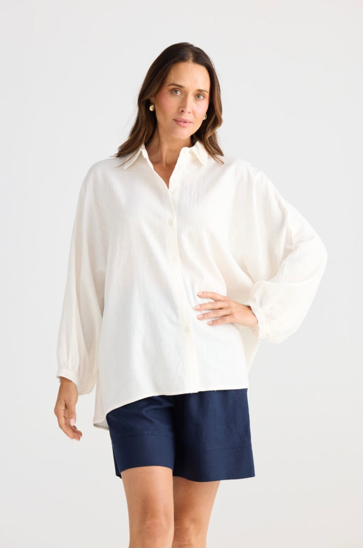 BRAVE & TRUE: MONTY SHIRT - OFF WHITE