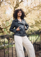 Load image into Gallery viewer, SHANTY: EASTON BIKER JACKET - VINTAGE WORN BLACK
