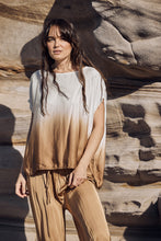 Load image into Gallery viewer, MAMAPAPA: TOBI TIE DYE TOP - CAMEL

