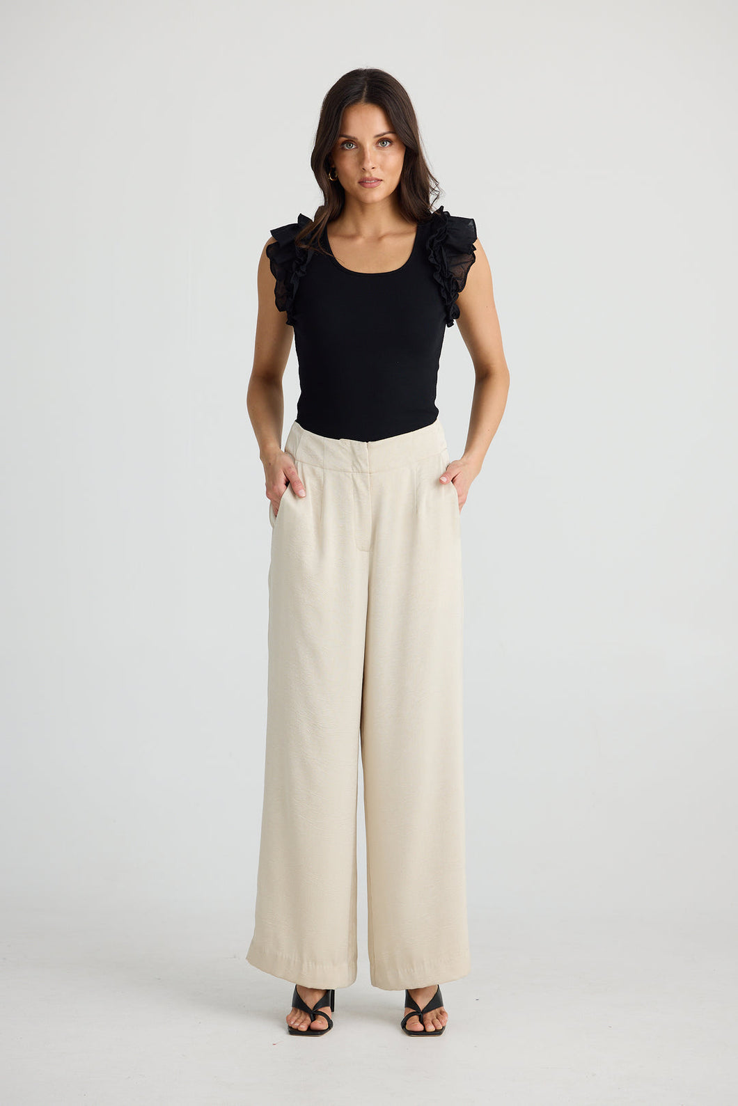 BRAVE & TRUE: DANA PANTS - OYSTER