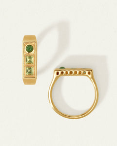 TEMPLE OF THE SUN: FLORENCE RING - GOLD VERMEIL