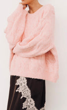 Load image into Gallery viewer, MOSS GROTTO: BAE LACE MIDI SKIRT - CHOCOLATE/PINK
