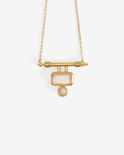 Load image into Gallery viewer, TEMPLE F THE SUN: JOY NECKLACE ROSE QUARTZ - GOLD VERMEIL
