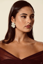 Load image into Gallery viewer, PRISCILLA FLORAL DIAMANTE EARRINGS
