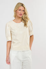 Load image into Gallery viewer, 365 DAYS: WILLOW TOP - ALMOND/WHITE
