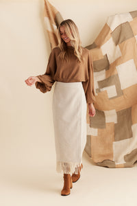 SHANTY: ROAMING SKIRT - NATURAL -  SALE